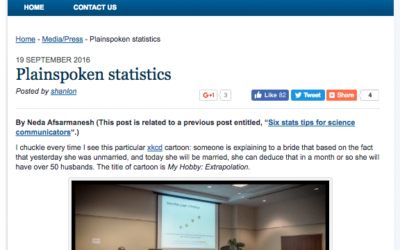 AGU Blogosphere: Plainspoken statistics